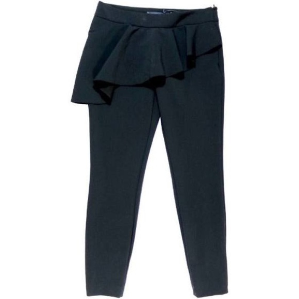 ZARA Women's Trousers With Ruffled Waist pants